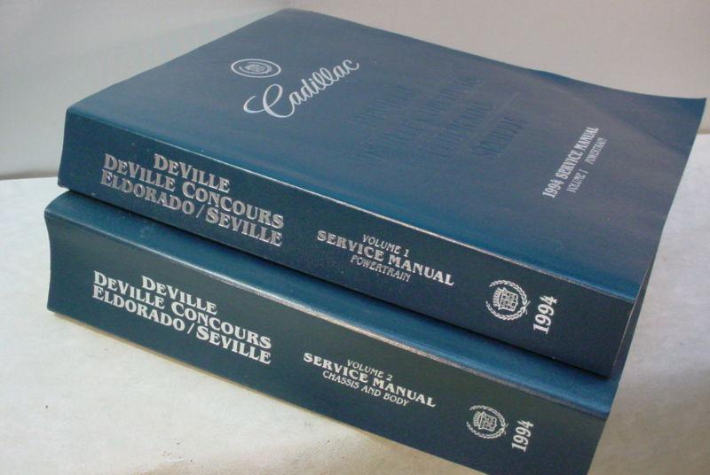 1994 cadillac service  manuals (set of 2) repair service manuals.about 11 lbs.