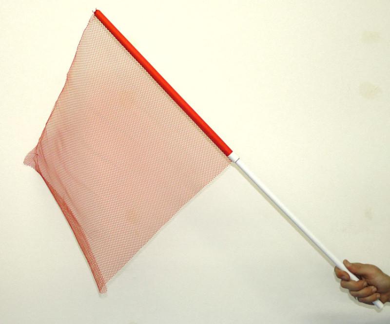 Roadpro 18" x 18" red mesh safety warning vehicle flag new 1818s