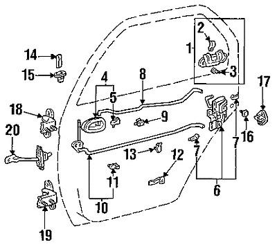 Toyota 6920602031b0 genuine oem factory original handle, inside