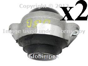 Mercedes r129 sl 600 front engine motor mount boge oem new (2) + 1 year warranty