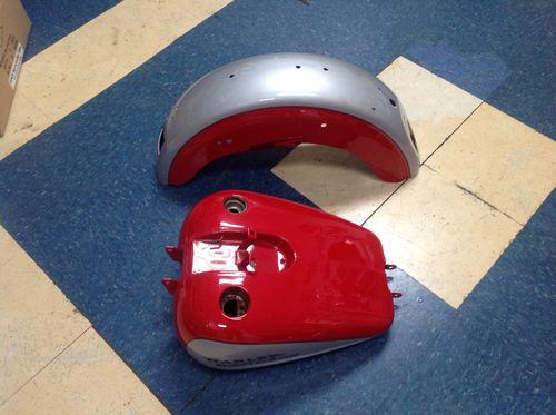 Harley-davidson gas tank and rear fender