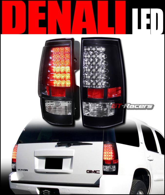 Purchase BLACK CLEAR LED TAIL LIGHTS BRAKE LAMPS 20072011 CHEVY/GMC