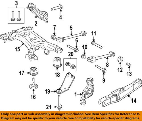 Mopar oem 5171208aa rear suspension-rear insulator