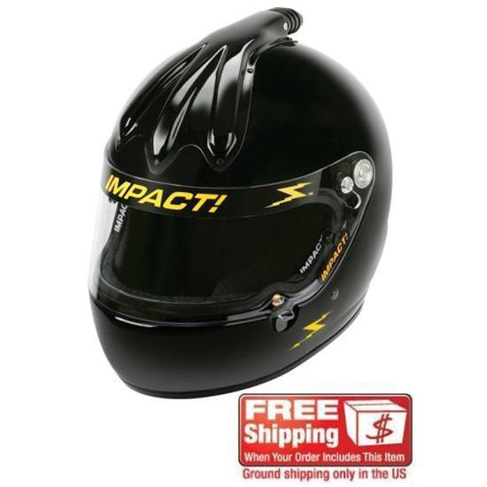 New impact racing super sport air induction helmet sa10 black large, snell 2010