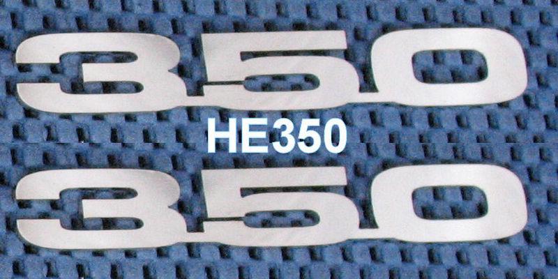 Chevy 350 emblem polished lazer cut stainless steel