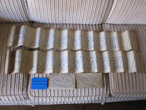 Rare volkswagen vw scirocco sidewinder ll nos decals 