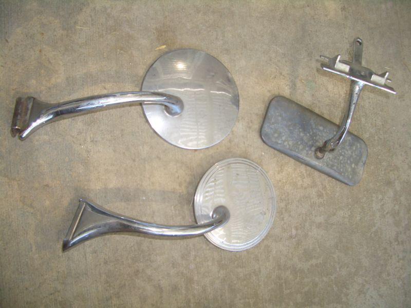 VINTAGE BUICK PONTIAC CADILLAC OLDS CHEVY MIRRORS ALL 3 ARE DIFFERENT , US $29.99, image 2
