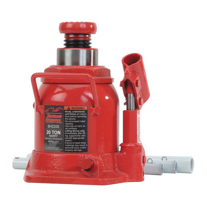 Blackhawk automotive heavy-duty hydraulic bottle jack-short 20-ton cap #bh2205