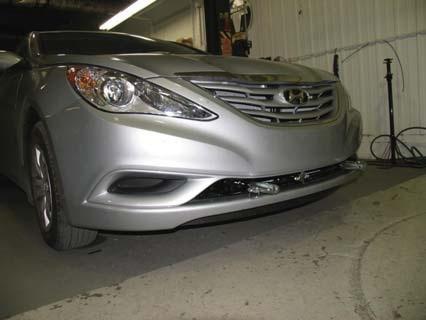 Blue ox bx2330 base plate for hyundai sonata no fog lights 2011 camper trailer