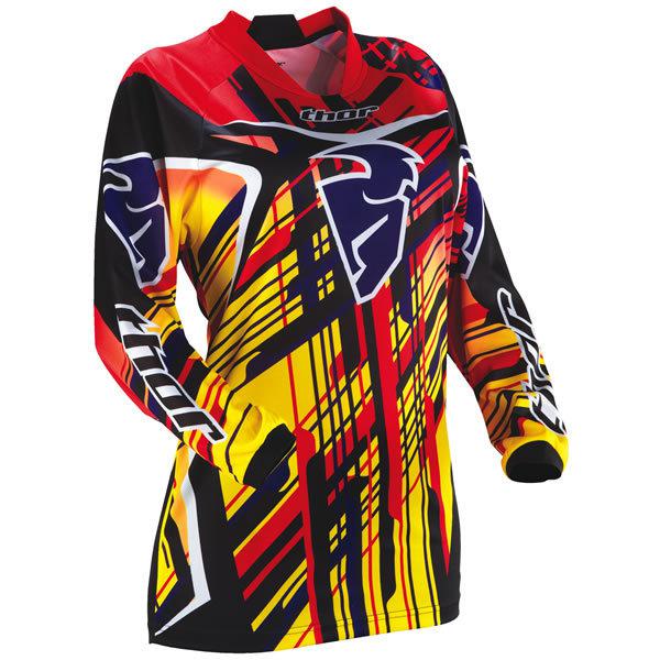2013 thor phase mx size womens large jersey stix yellow $30 2911-0090 new!!