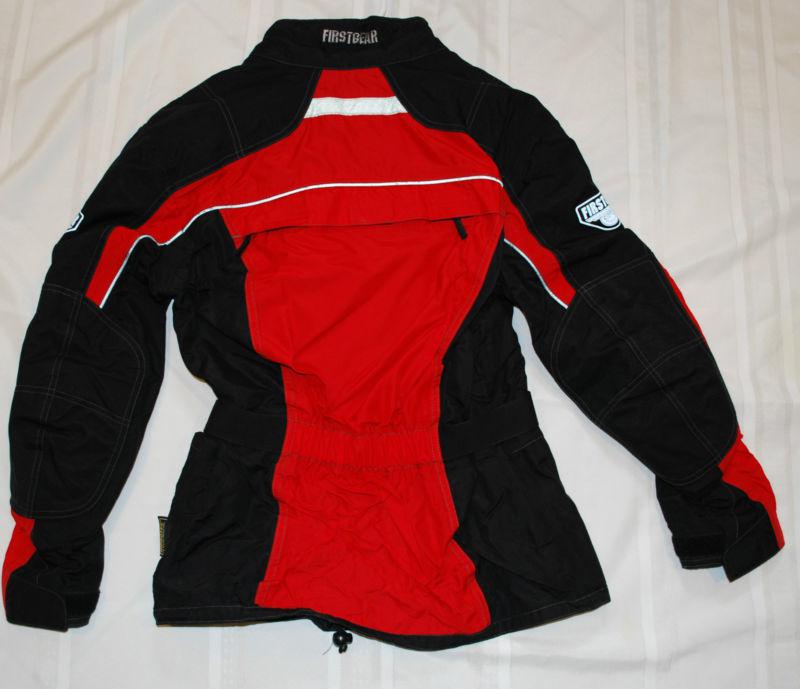 Womens FirstGear Textile Motorcycle Jacket Removable Liner Red Small Touring, US $99.99, image 2