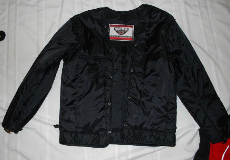 Womens FirstGear Textile Motorcycle Jacket Removable Liner Red Small Touring, US $99.99, image 7