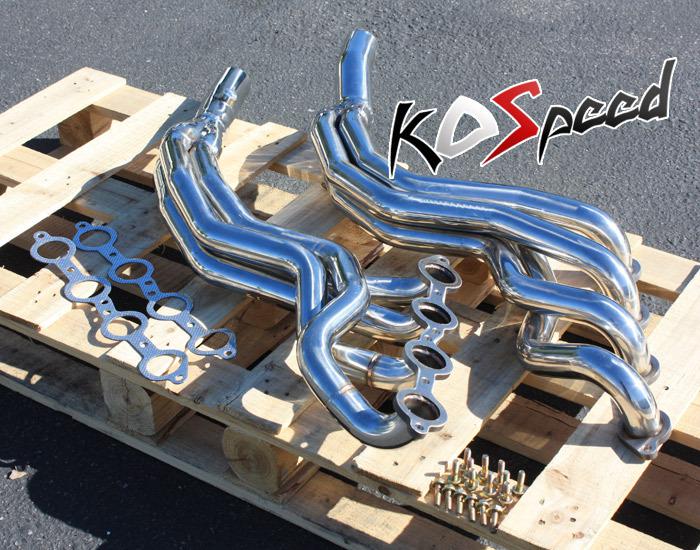 Stainless steel ss exhaust header 10-11 chevy camaro ss ls3 l99 v8 376 6.2l 8cyl