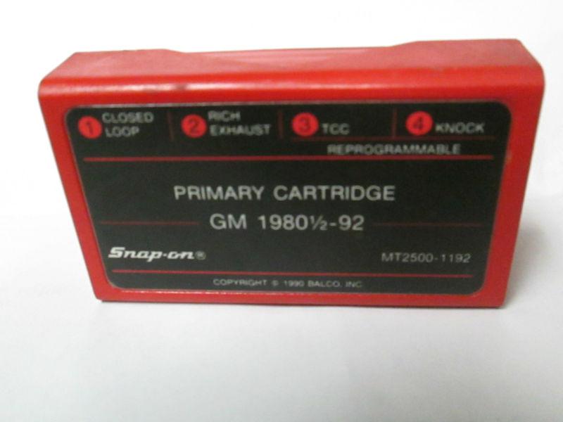 Snap on mt2500 mtg2500 scanner. gm primary cartridge mt25000-1192,1980 1/2-1992.