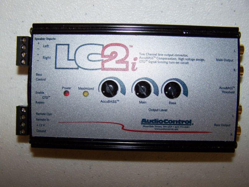 Audiocontrol lc2i - 2 channel line converter with accubass - add sub to factory