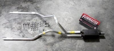 Dodge ram 07-08 dual exhaust kit + flowmaster super 44 + tips w/ 2.5" mandrel