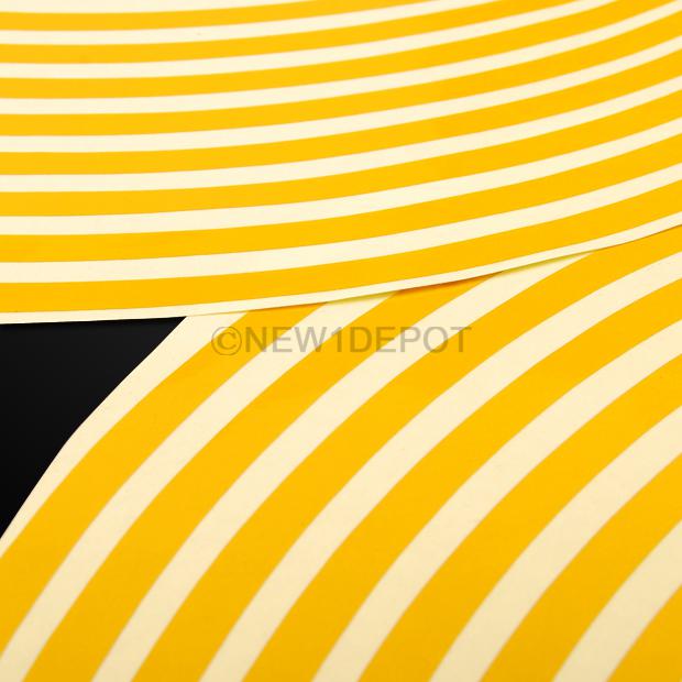 Yellow Reflective Bike Wheel Rim Stripe Trim Tape Sticker 8mm Fit 16