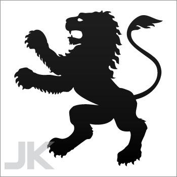 Decal sticker lion lions angry attack predator jungle wild cat 0502 xfag3