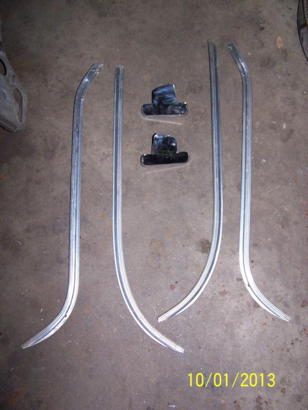 1957 chrysler imperial 4 door hardtop door pillar cover moldings