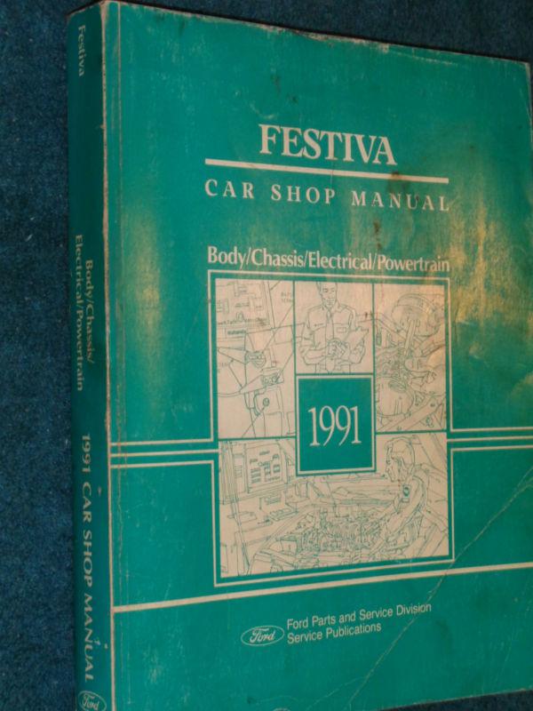 Purchase 1991 FORD FESTIVA SHOP MANUAL / ORIGINAL SERVICE BOOK in