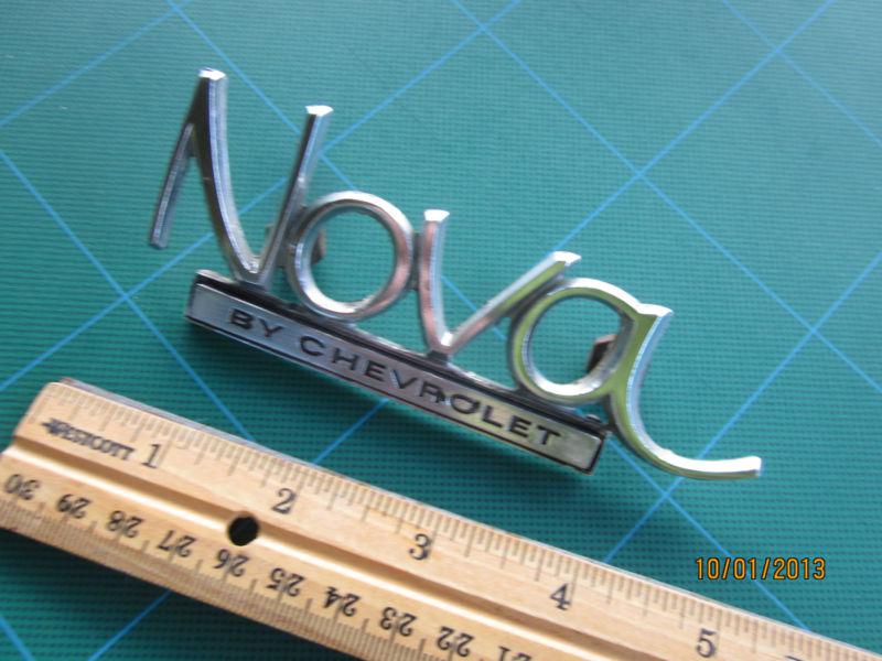 1968 - 1972 Chevy Nova By Chevrolet Trunk Script Emblem 8728940 ...NICE , US $19.95, image 2
