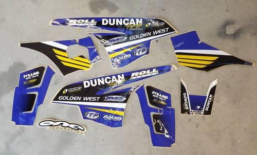 '04-'09 yamaha yzf 450 r quad graphics sticker kit atv one industries duncan