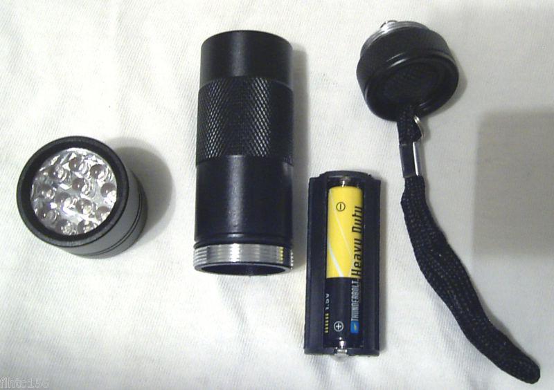12-LED Ultra Violet UV Flashlight 390nm for oil leak UV dye detect w/Batt, US $7.49, image 2