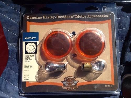 Harley davidson signal lights bulbs front rear trim rng