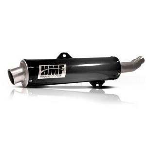 Hmf performance slip-on exhaust round black for kawasaki brute force 750