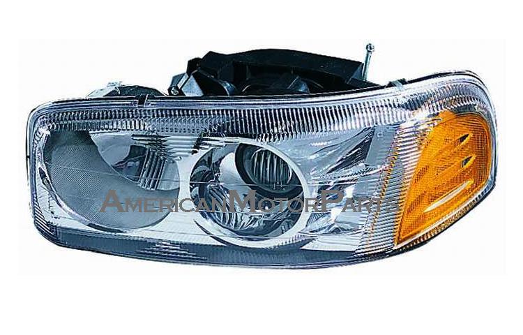 Left driver side replacement headlight gmc yukon denali gmc sierra - 15218077