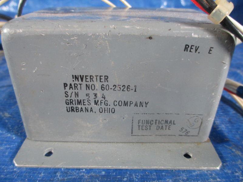 Grimes Aircraft Inverter, P/N 60-2526-1, US $184.99, image 2