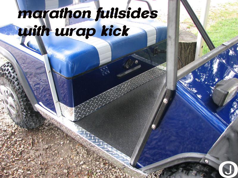 Purchase Ezgo Marathon Golf Cart Diamond Plate Full Side Panels and