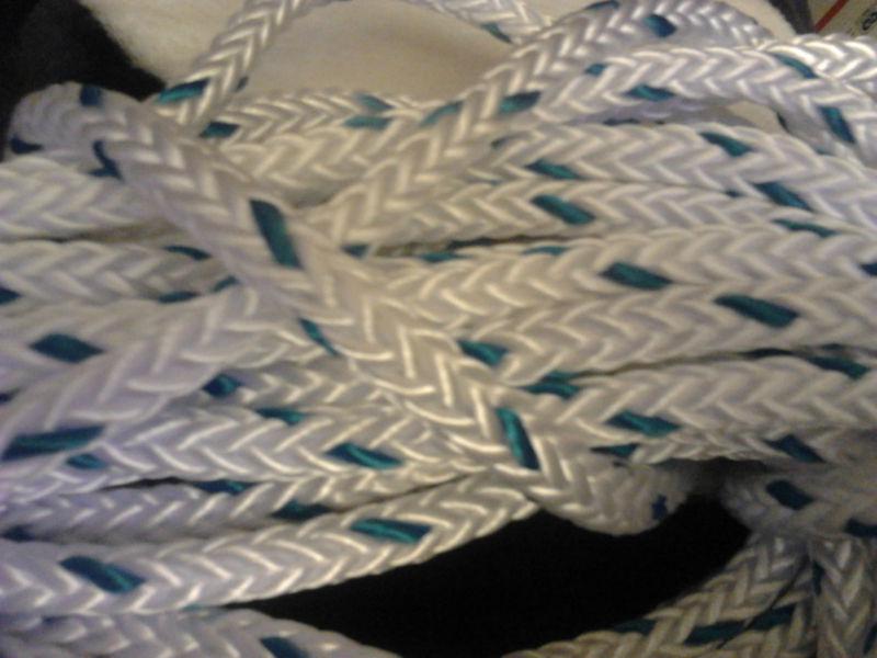 144' of 5/8" duraplex by samson rope. uv resistant. great anchor line spliceable