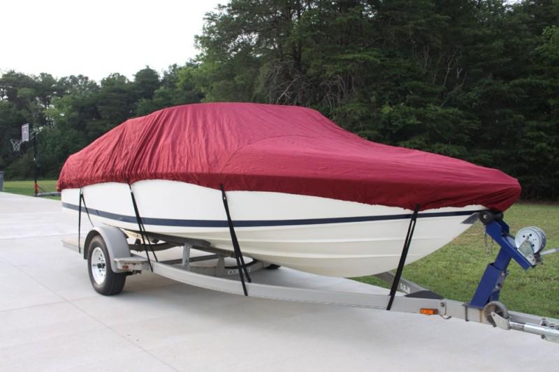New vortex burgundy 16 ft / 16 foot heavy duty fish/ski/runabout boat cover