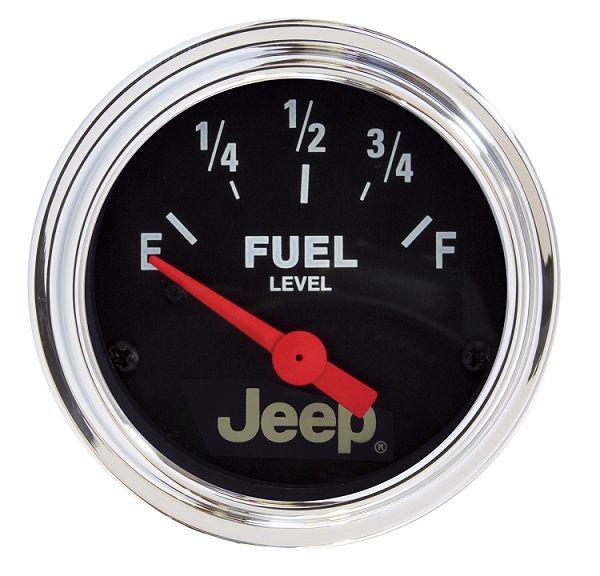 Auto meter 880243 jeep licensed 2 1/16" fuel level gauge 