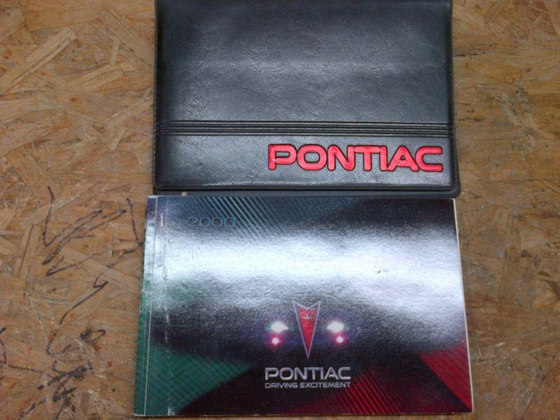 00 pontiac sunfire owners manual / handbook / guide  package