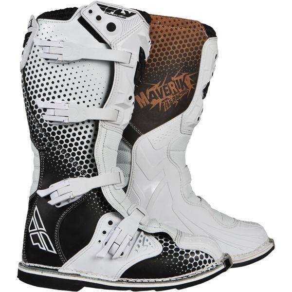 New men fly racing maverik vapor mx/atv boot - white