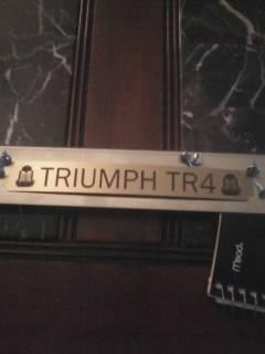 Triumph tr4 threshold plates --door sill plates