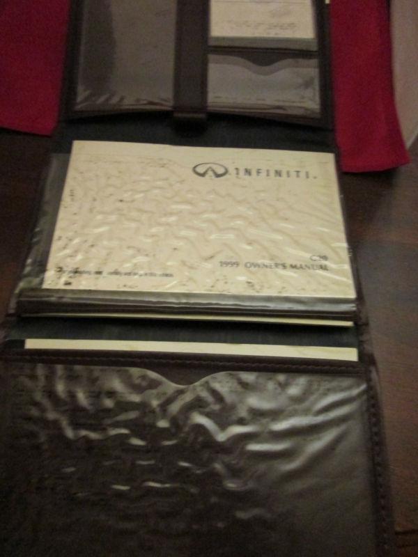 1999 infiniti g20 owner's manual set w/ folder case