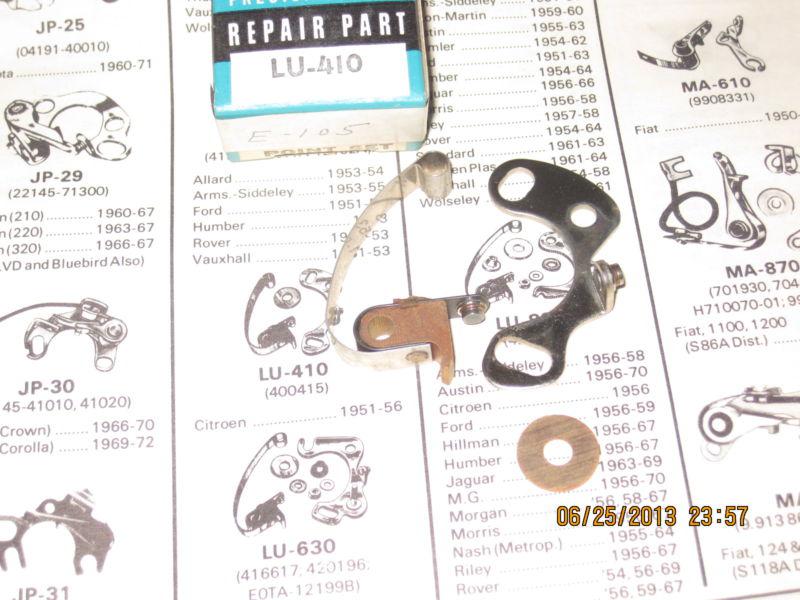 1951-1952-1953-1954-1955-1956 citroen w/lucas igniton contact points