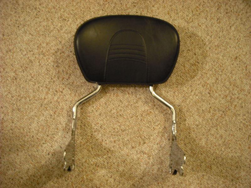 Harley davidson quick detach backrest street glide road king electra sissy bar