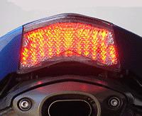 05-06 zx-6r/636, 06-07 zx-10r, 05-06 z750s integrated tail light clear kawasaki