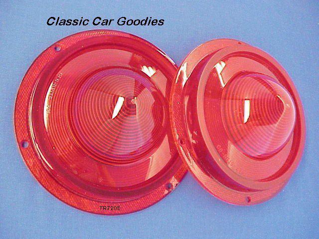1957 ford tail light lenses (2) new! t-bird, too!