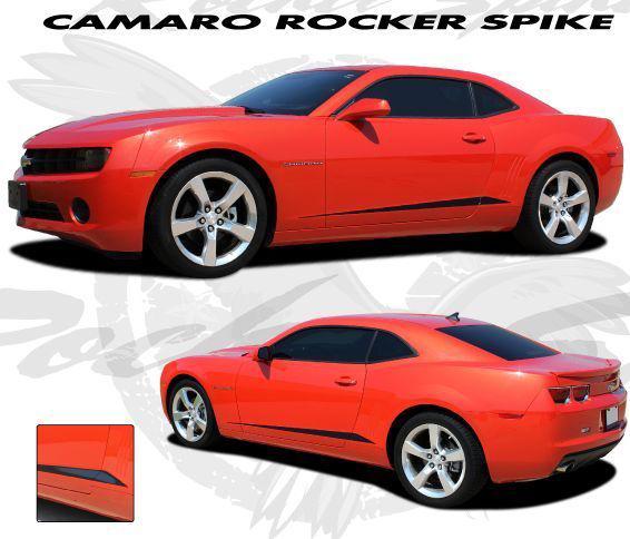 Chevy camaro rocker spike / 3m vinyl graphics decals stripes emblems trim kit 