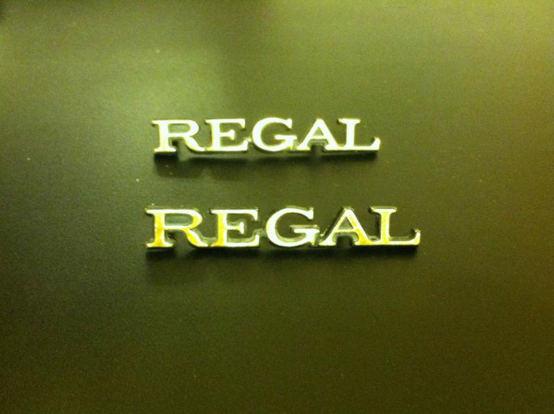 1976-1983 buick regal gold emblems (original)