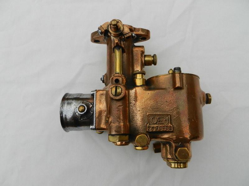 Brass stromberg studebaker model carburetor 1920's oe-1 single barrel brass 1922