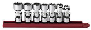 Gearwrench 80564 7 piece 3/8 flex 6 point sae socket set