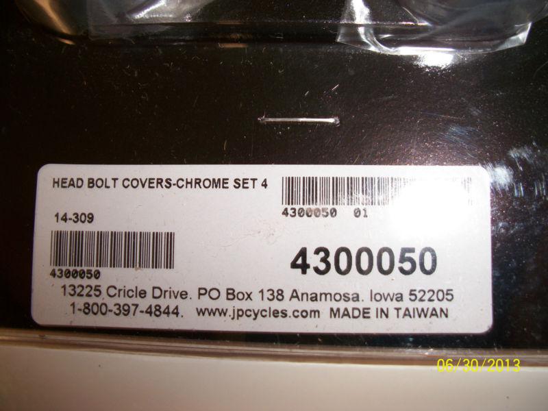 Buy Harley Davidson Twin Cam Sportster Chrome Head Bolt Covers in Flushing, Michigan, US, for US