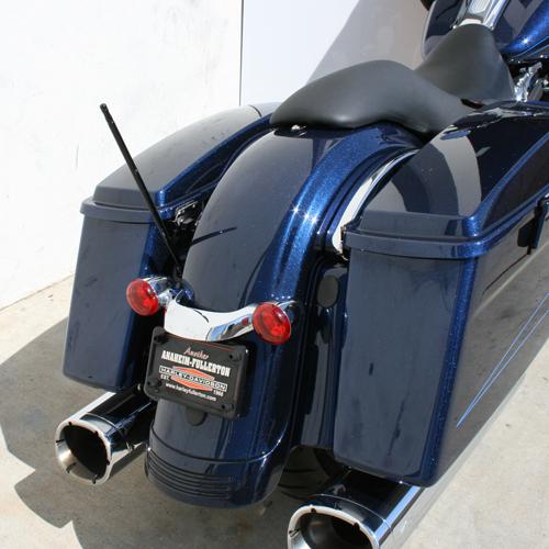 Harley davidson touring 15" big stick solid shaft stainless am/fm antenna black