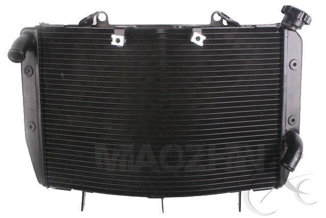 Aluminum replacement radiator cooling for yamaha yzf r6 yzfr6 08-10 09 black